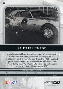 2009 Press Pass Legends - Gold #8 Ralph Earnhardt Back