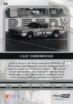 2009 Press Pass Legends - Gold #38 Cale Yarborough Back