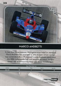 2009 Press Pass Legends - Gold #39 Marco Andretti Back