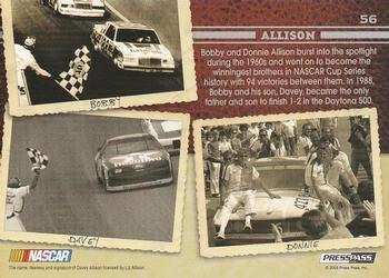 2009 Press Pass Legends - Gold #56 Bobby Allison/Davey Allison/Donnie Allison Back
