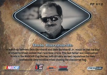 2009 Press Pass Legends - Past and Present #PP 2 Dale Earnhardt/Dale Earnhardt Jr. Back