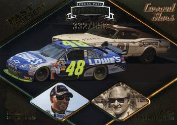 2009 Press Pass Legends - Past and Present #PP 3 Jimmie Johnson/Cale Yarborough Front