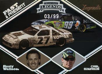 2009 Press Pass Legends - Past and Present Holofoil #PP 10 Rusty Wallace/Carl Edwards Front