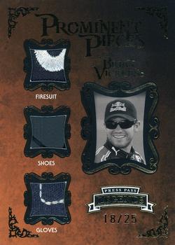 2009 Press Pass Legends - Prominent Pieces Gold #PP-BV Brian Vickers Front