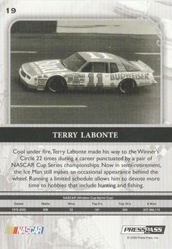2009 Press Pass Legends - Red #19 Terry Labonte Back