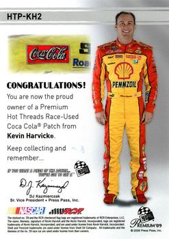 2009 Press Pass Premium - Hot Threads Patches #HTP-KH2 Kevin Harvick Back