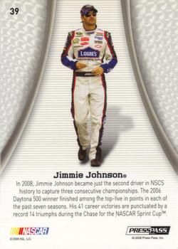 2009 Press Pass Showcase - 3rd Gear #39 Jimmie Johnson Back