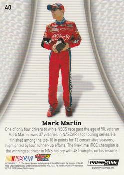 2009 Press Pass Showcase - 3rd Gear #40 Mark Martin Back