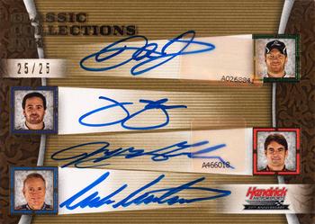 2009 Press Pass Showcase - Classic Collections Ink Gold #NNO Mark Martin / Jimmie Johnson / Jeff Gordon / Dale Earnhardt Jr. Front