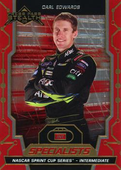 2009 Press Pass Stealth - Chrome Brushed Metal #76 Carl Edwards Front