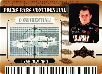 2009 Press Pass Stealth - Press Pass Confidential Confidential! #PC 10 Ryan Newman Front