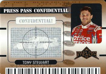 2009 Press Pass Stealth - Press Pass Confidential Confidential! #PC 19 Tony Stewart Front