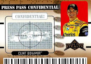 2009 Press Pass Stealth - Press Pass Confidential Confidential! #PC 20 Clint Bowyer Front