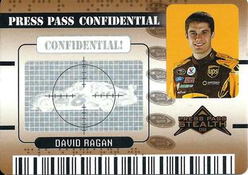 2009 Press Pass Stealth - Press Pass Confidential Confidential! #PC 24 David Ragan Front