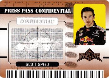 2009 Press Pass Stealth - Press Pass Confidential Confidential! #PC 5 Scott Speed Front