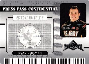 2009 Press Pass Stealth - Press Pass Confidential Secret! #PC 10 Ryan Newman Front