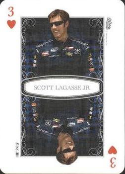 2009 Wheels Main Event - Playing Cards Blue #3♥ Scott Lagasse Jr. Front