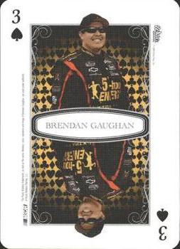 2009 Wheels Main Event - Playing Cards Blue #3♠ Brendan Gaughan Front