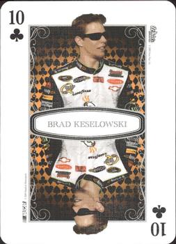 2009 Wheels Main Event - Playing Cards Blue #10♣ Brad Keselowski Front
