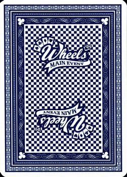 2009 Wheels Main Event - Playing Cards Blue #4♠ Tony Stewart Back