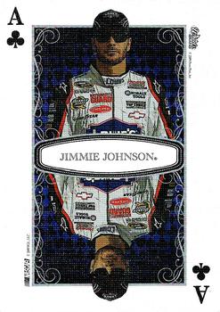 2009 Wheels Main Event - Playing Cards Blue #A♣ Jimmie Johnson Front
