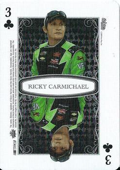 2009 Wheels Main Event - Playing Cards Red #3♣ Ricky Carmichael Front