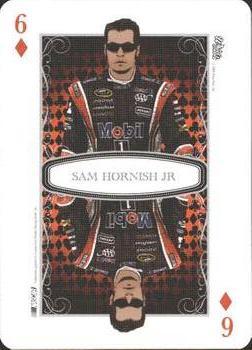 2009 Wheels Main Event - Playing Cards Red #6♦ Sam Hornish Jr. Front