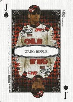 2009 Wheels Main Event - Playing Cards Red #J♠ Greg Biffle Front