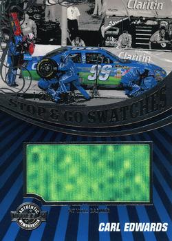 2009 Wheels Main Event - Stop and Go Swatches-Pit Wall Banner #SGB-CE Carl Edwards Front