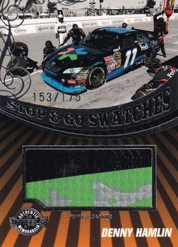 2009 Wheels Main Event - Stop and Go Swatches-Pit Wall Banner #SGB-DH Denny Hamlin Front