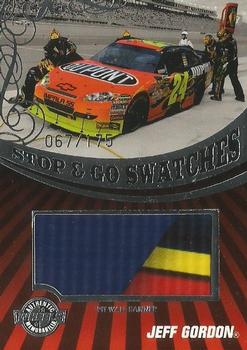 2009 Wheels Main Event - Stop and Go Swatches-Pit Wall Banner #SGB-JG Jeff Gordon Front