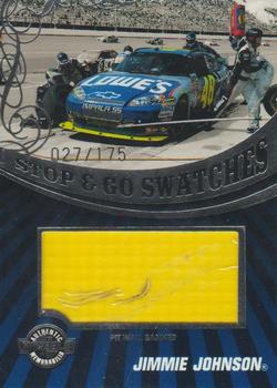 2009 Wheels Main Event - Stop and Go Swatches-Pit Wall Banner #SGB-JJ Jimmie Johnson Front