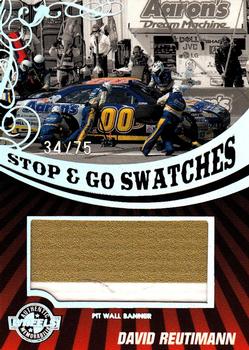 2009 Wheels Main Event - Stop and Go Swatches-Pit Wall Banner-Holofoil #SGB-DR David Reutimann Front