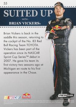 2011 Press Pass Premium #55 Brian Vickers Back