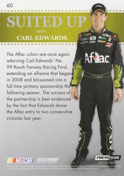 2011 Press Pass Premium #60 Carl Edwards Back