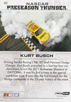 2011 Press Pass Premium #80 Kurt Busch Back