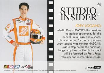 2011 Press Pass Premium #90 Joey Logano Back