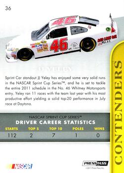 2011 Press Pass Premium #36 J.J. Yeley Back