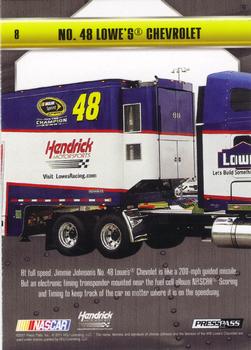 2011 Press Pass Stealth #8 No. 48 Lowe's Chevrolet Back