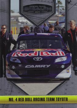 2011 Press Pass Stealth #20 No. 4 Red Bull Racing Team Toyota Front