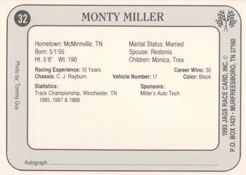 1993 Jags #32 Monty Miller Back