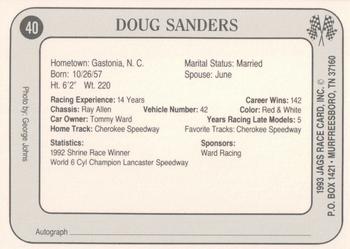 1993 Jags #40 Doug Sanders Back