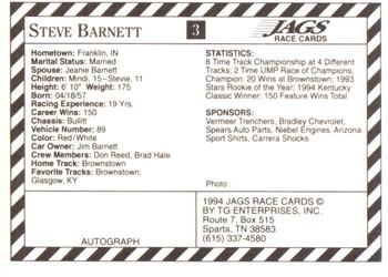 1994 Jags #3 Steve Barnett Back