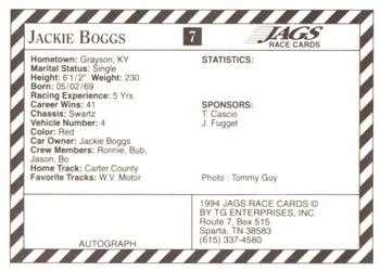 1994 Jags #7 Jackie Boggs Back