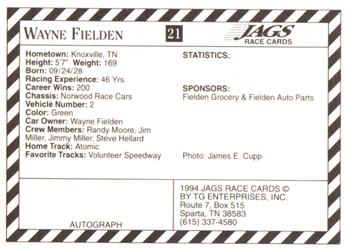 1994 Jags #21 Wayne Fielden Back