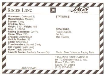 1994 Jags #30 Roger Long Back