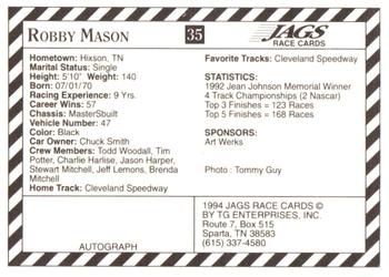 1994 Jags #35 Robby Mason Back