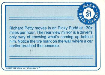 1988 Maxx #31 Richard Petty / Ricky Rudd Cars Back