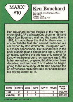 1989 Maxx #10 Ken Bouchard Back
