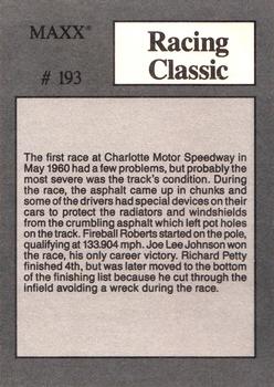 1989 Maxx #193 1st CMS Race Back